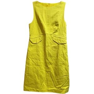Trina Turk Yellow Atrina Dress - Sleeveless - Midi - Size 8 - NWT - $328 MSRP